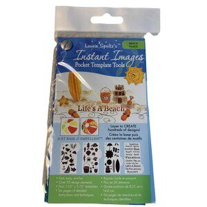 DecoArts Laurie Speltz's Beach Instant Images Pocket Template Tools - New